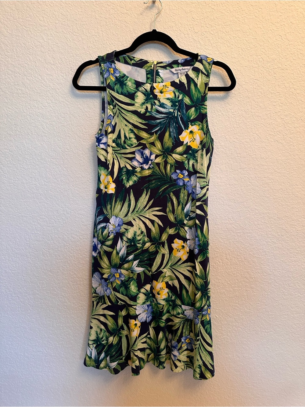 Tommy Bahama Navy Tropical Floral Sheath Dress